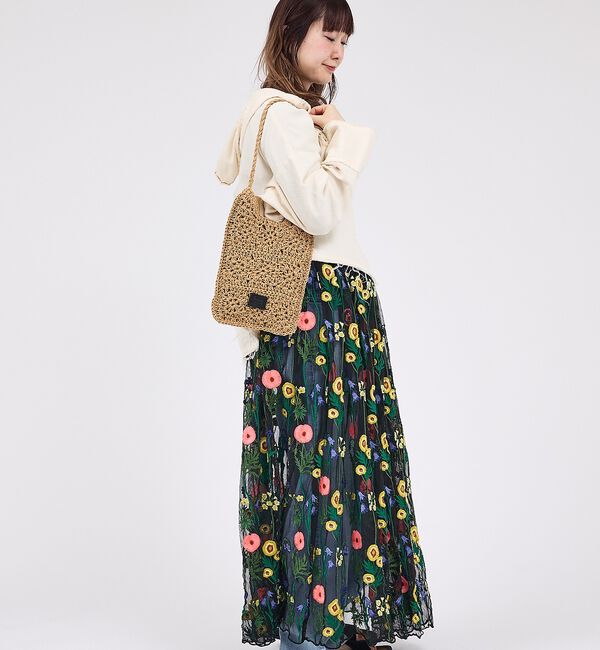 Rouge vif「【Swaraj /スワラージ】手編みペーパーラフィアBAG/トートバッグ/ハンド」|トートバッグ|
