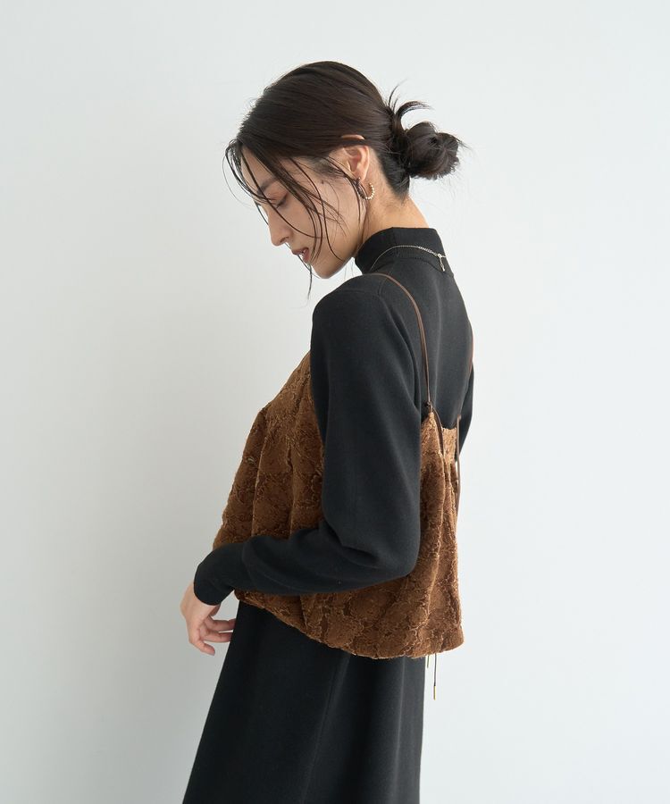 YECCA VECCA「【2点SET】バルーンキャミ付きニットワンピース」|ワンピース|