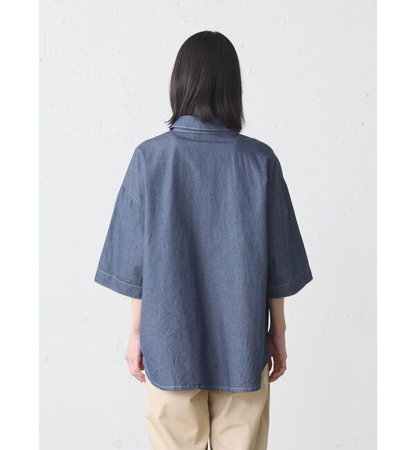 MidiUmi「MidiUmi ビッグポケットデニムシャツ」|シャツ・ブラウス|