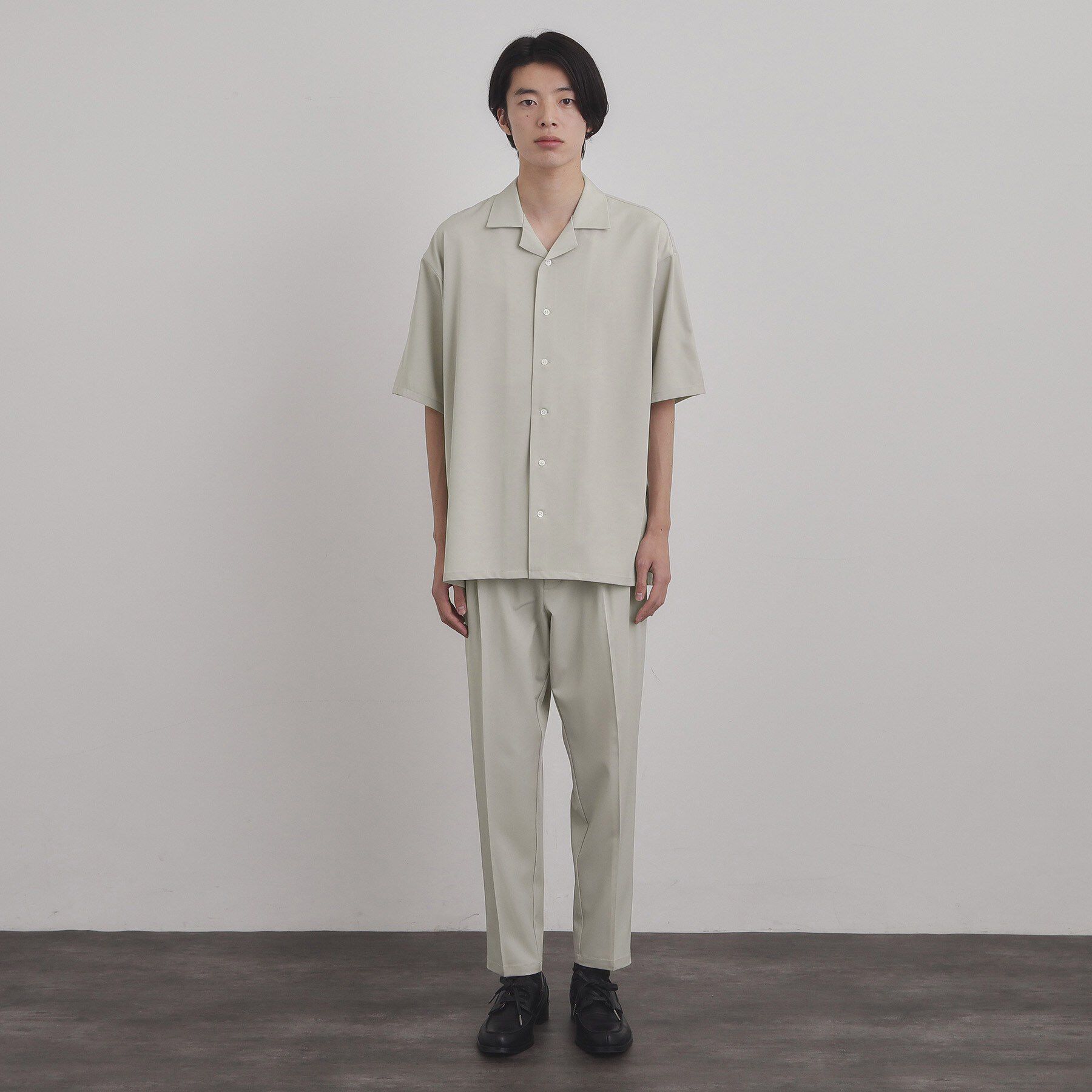 tk.TAKEO KIKUCHI「【上下2点セットアップ】トロミシャツセットアップ／接触冷感／ストレッチ／洗える」|シャツ・ブラウス|