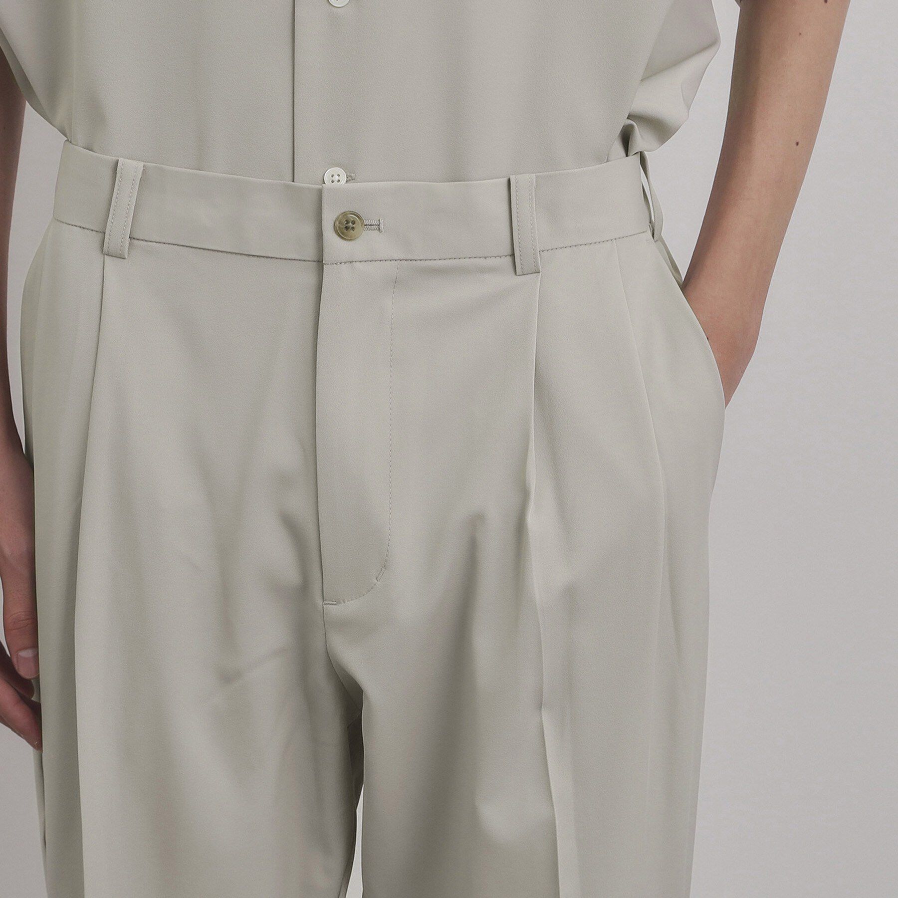tk.TAKEO KIKUCHI「【上下2点セットアップ】トロミシャツセットアップ／接触冷感／ストレッチ／洗える」|シャツ・ブラウス|