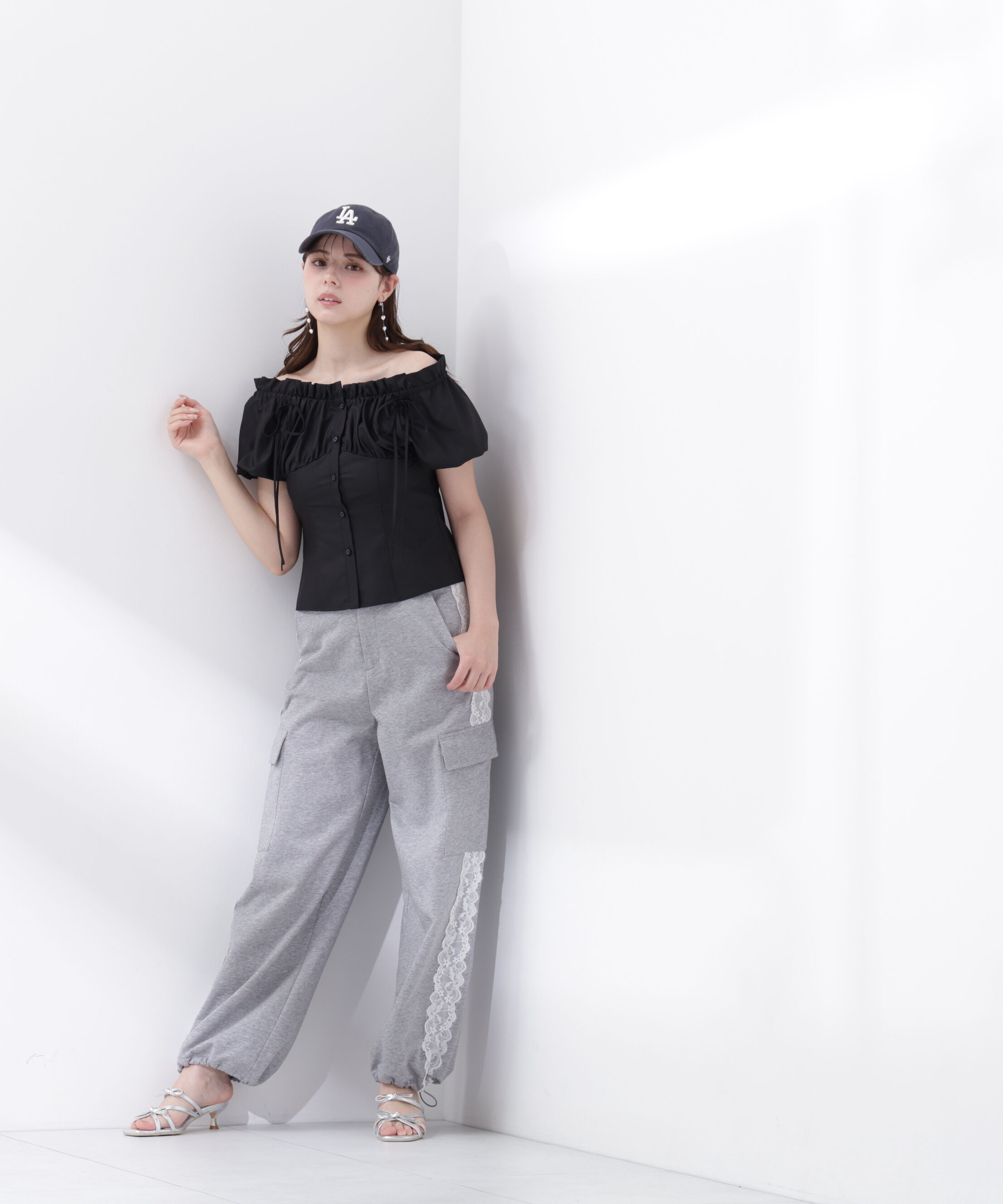 PROPORTION BODY DRESSING「＜青島心さんコラボ＞コラボオフショルリボンブラウス」|シャツ・ブラウス|