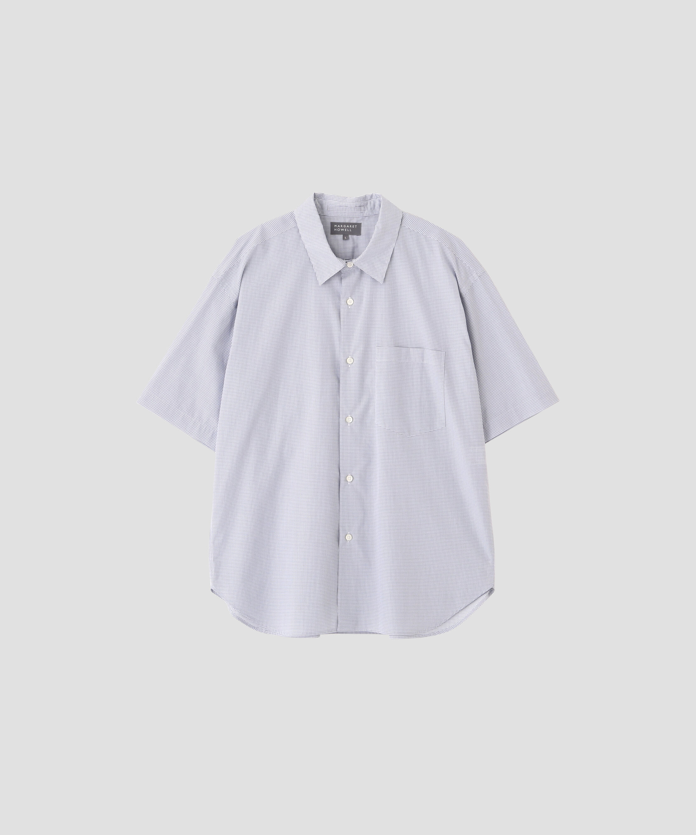 MARGARET HOWELL「TWO TONE GRAPH CHECK COTTON SHIRT」|シャツ・ブラウス|