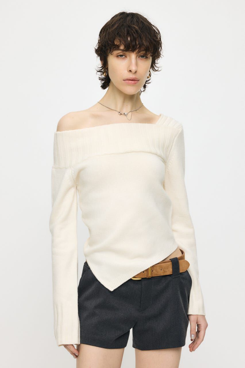 MOUSSY「ASYMMETRY トップス」|ニット・セーター|