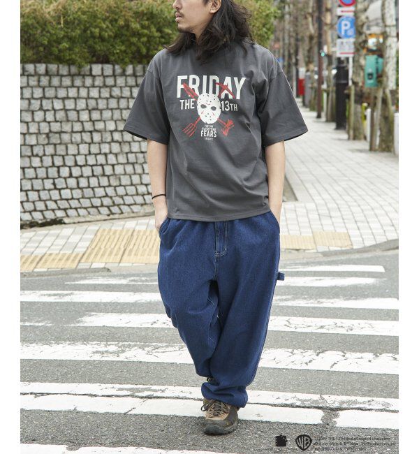 VENCE share style「USED風 ジェイソンプリントTシャツ」|Tシャツ・カットソー|
