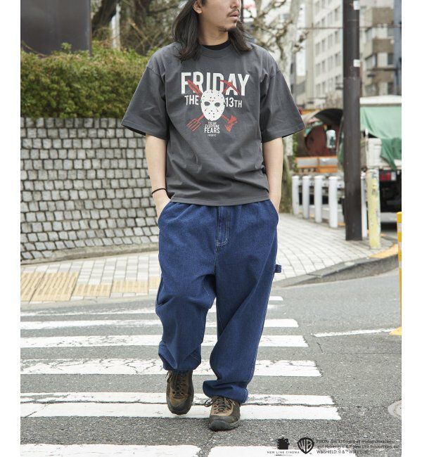 VENCE share style「USED風 ジェイソンプリントTシャツ」|Tシャツ・カットソー|