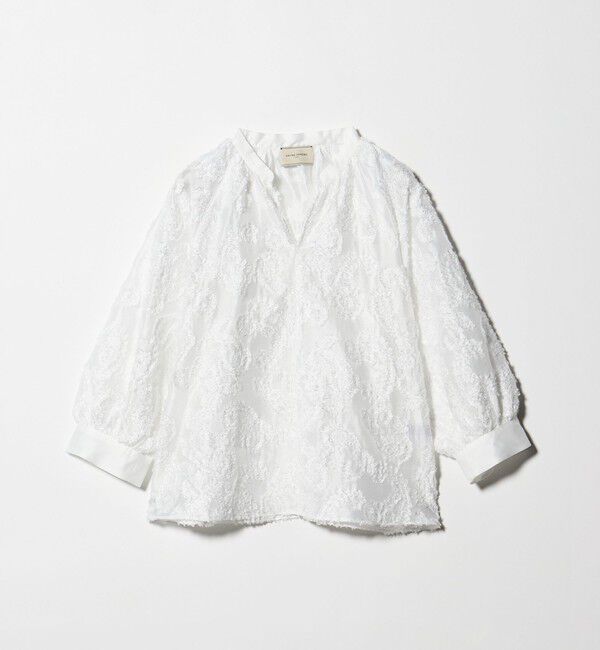 UNITED ARROWS「ラメ カット ジャガード ブラウス ‐ウォッシャブル‐」|シャツ・ブラウス|