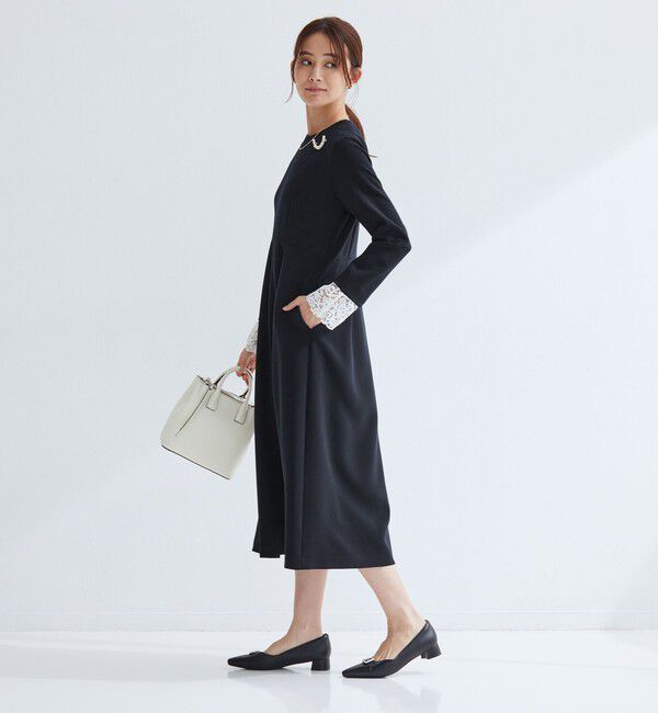 UNITED ARROWS green label relaxing「［size SHORTあり］ソデレース 2WAY ワンピース」|ワンピース|