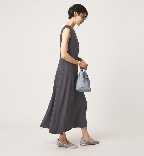 UNITED ARROWS green label relaxing「［size SHORTあり］ジョーゼット テント ワンピース マシンウォッシャブル 接触冷感」|ワンピース|