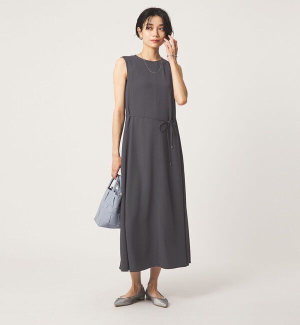 UNITED ARROWS green label relaxing「［size SHORTあり］ジョーゼット テント ワンピース マシンウォッシャブル 接触冷感」|ワンピース|