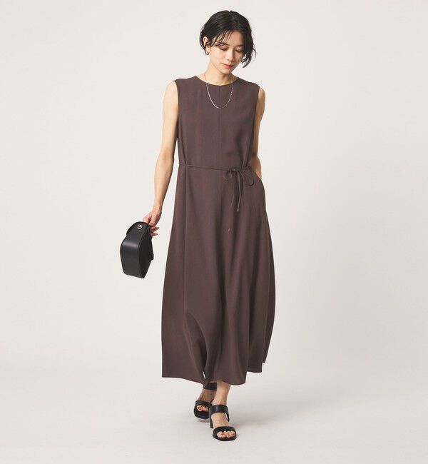 UNITED ARROWS green label relaxing「［size SHORTあり］ジョーゼット テント ワンピース マシンウォッシャブル 接触冷感」|ワンピース|