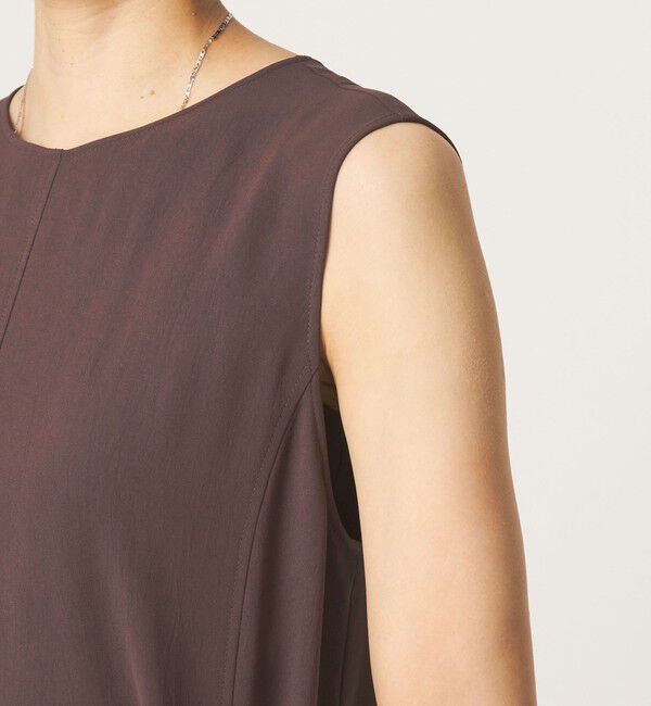 UNITED ARROWS green label relaxing「［size SHORTあり］ジョーゼット テント ワンピース マシンウォッシャブル 接触冷感」|ワンピース|