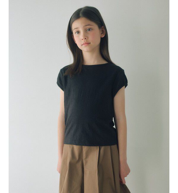 UNITED ARROWS green label relaxing「【WEB限定】ハート シシュウ Tシャツ / キッズ 100cm-160cm」|Tシャツ・カットソー|