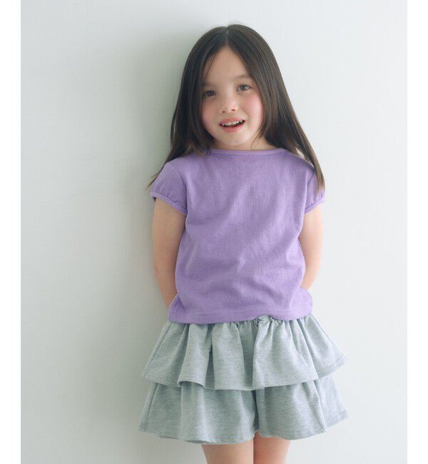 UNITED ARROWS green label relaxing「【WEB限定】ハート シシュウ Tシャツ / キッズ 100cm-160cm」|Tシャツ・カットソー|LILAC