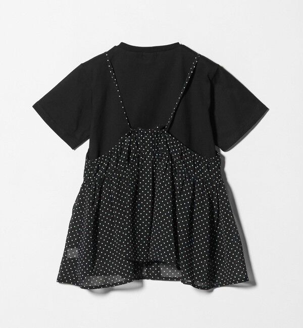 UNITED ARROWS green label relaxing「ドット シフォン キャミソール Tシャツ セット / キッズ 140cm-160cm」|Tシャツ・カットソー|