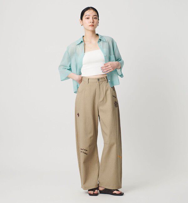 BEAUTY&YOUTH UNITED ARROWS「ドローイング エンブロイダリー 5ポケットパンツ」|その他|