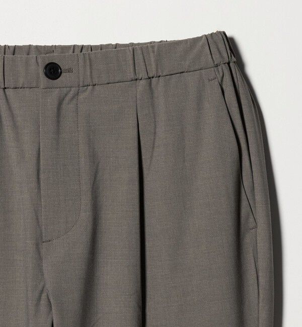 BEAUTY&YOUTH UNITED ARROWS「クールタッチ TR 1プリーツ イージーパンツ NO.5 ストレッチ 接触冷感」|チノ|