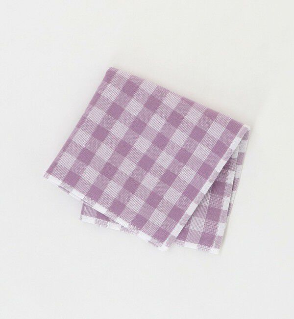 BEAUTY&YOUTH UNITED ARROWS「ギンガム チェック ガーゼ ハンカチ」|ハンカチ|LILAC
