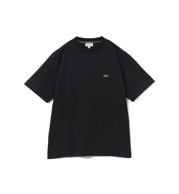 BEAMS「BEAMS｜【別注】LACOSTE / バッジ Tシャツ｜50周年｜別注アイテム｜ワニロゴ｜オリジナルフィット」|Tシャツ・カットソー|NOIR