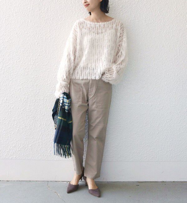SHIPS for women「《一部追加予約》【WEB限定】ストレッチ ベーシック ベイカー パンツ」|その他|