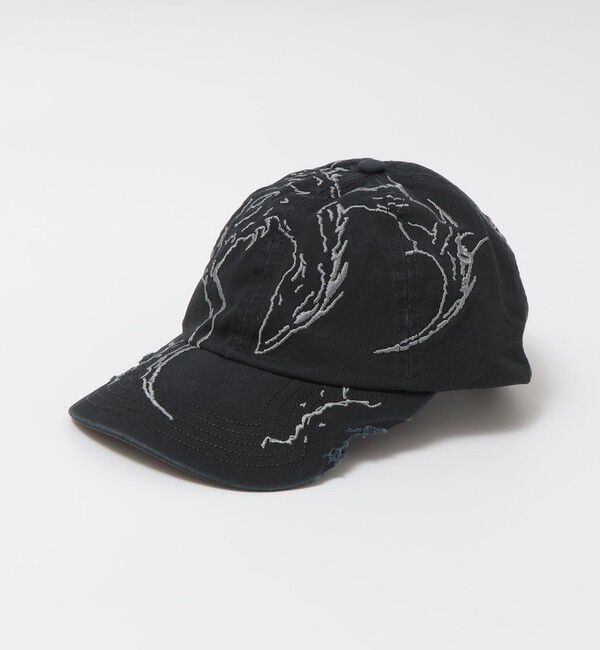 SHIPS「ROA: RYLI EMBRIODERED 6 PANEL CAP」|キャップ・キャスケット|ブラック