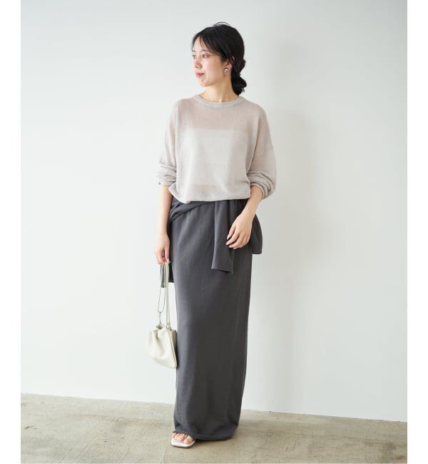 Plage「《追加》Linen/ny long プルオーバー 2」|ニット・セーター|