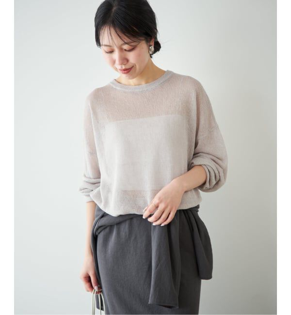 Plage「《追加》Linen/ny long プルオーバー 2」|ニット・セーター|