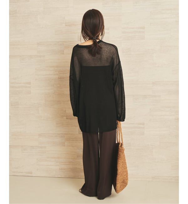 Plage「《追加》Linen/ny long プルオーバー 2」|ニット・セーター|