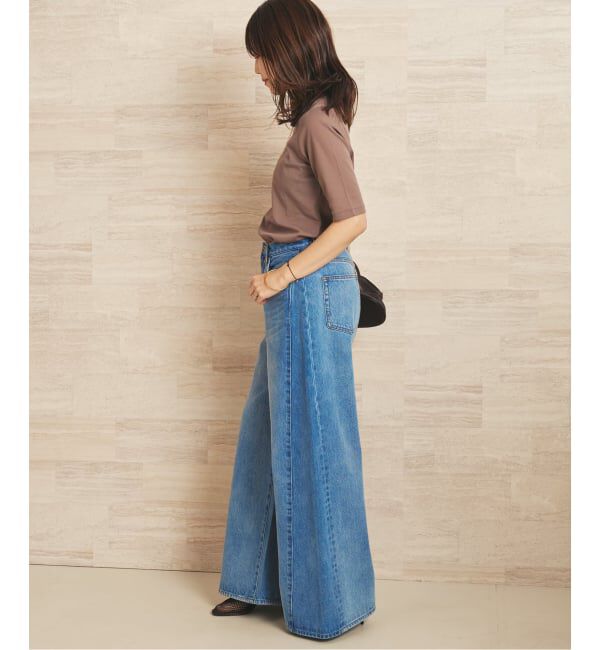 Plage「《一部店舗・WEB限定》LIGHT SHEER ハーフスリーブ Tシャツ」|Tシャツ・カットソー|