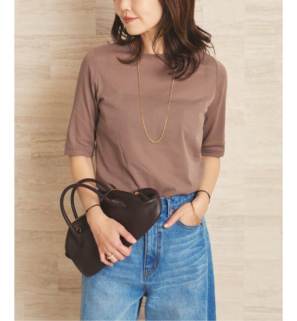 Plage「《一部店舗・WEB限定》LIGHT SHEER ハーフスリーブ Tシャツ」|Tシャツ・カットソー|