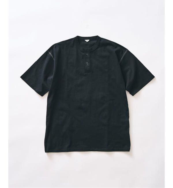 417 EDIFICE「トーナルステッチ ヘンリーネックTシャツ」|Tシャツ・カットソー|