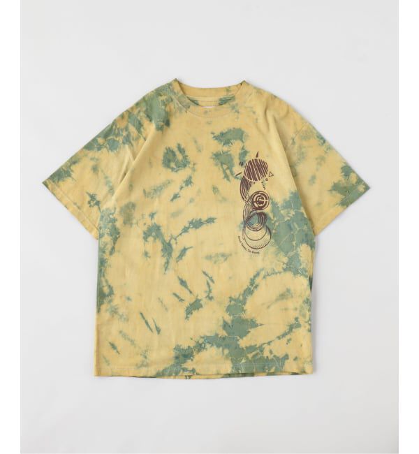 JOURNAL STANDARD「potato head / ポテトヘッド TieDye H/S TEE"SUSTAIN MOTHER EARTH"」|Tシャツ・カットソー|イエロー