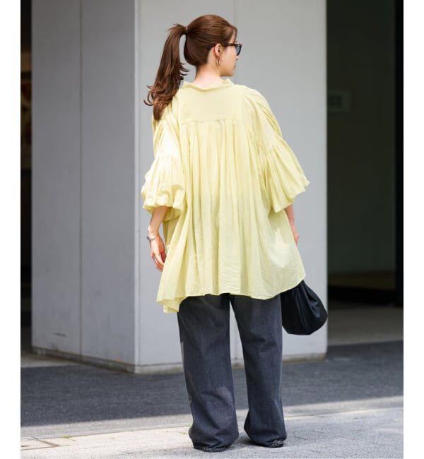 FRAMeWORK「≪一部店舗+WEB限定 / 追加≫コットンシフォンタックブラウス」|シャツ・ブラウス|