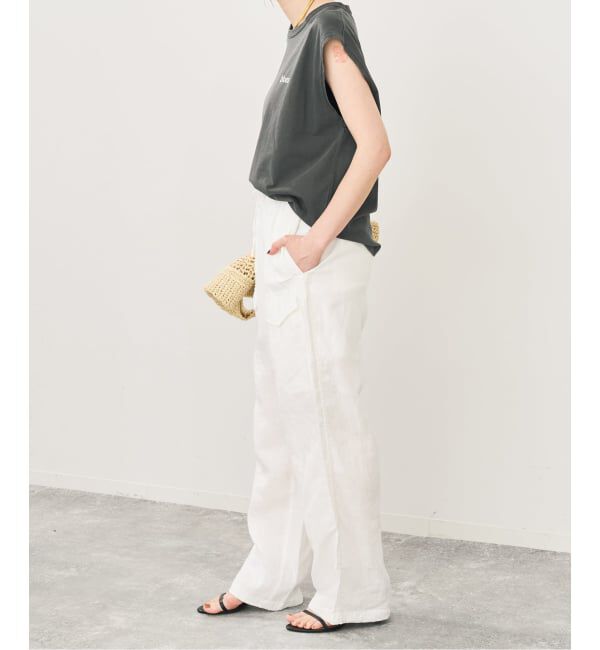 Spick and Span「《予約》TICCA  / ティッカ リネンカーゴパンツ」|カーゴ|
