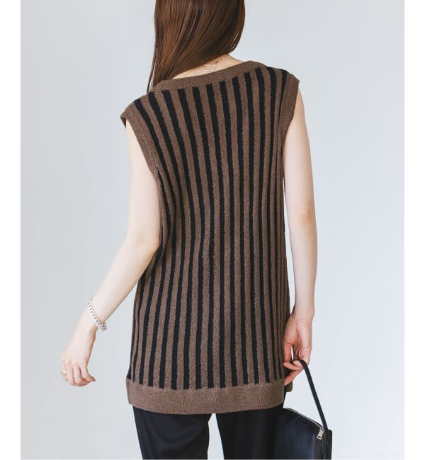 NOBLE「《予約・NOBLE別注カラー》PROVOKE/プロヴォーク loopyarn stripe vest」|ベスト・ジレ|