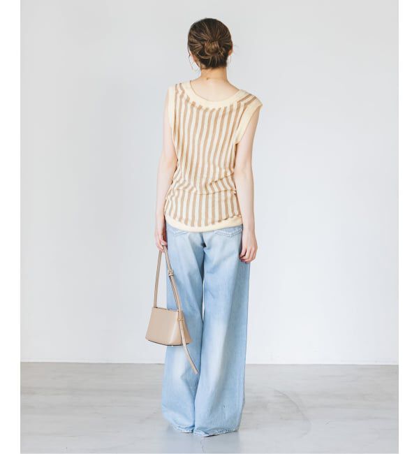 NOBLE「《予約・NOBLE別注カラー》PROVOKE/プロヴォーク loopyarn stripe vest」|ベスト・ジレ|