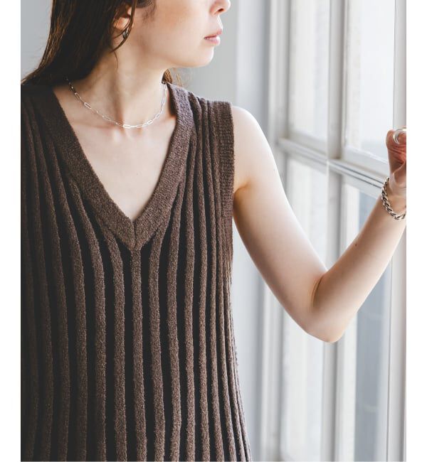 NOBLE「《予約・NOBLE別注カラー》PROVOKE/プロヴォーク loopyarn stripe vest」|ベスト・ジレ|