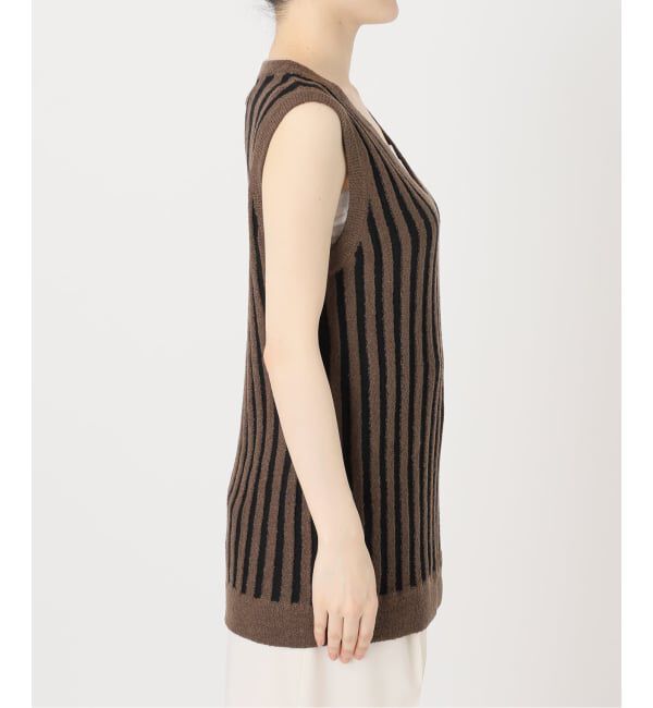 NOBLE「《予約・NOBLE別注カラー》PROVOKE/プロヴォーク loopyarn stripe vest」|ベスト・ジレ|