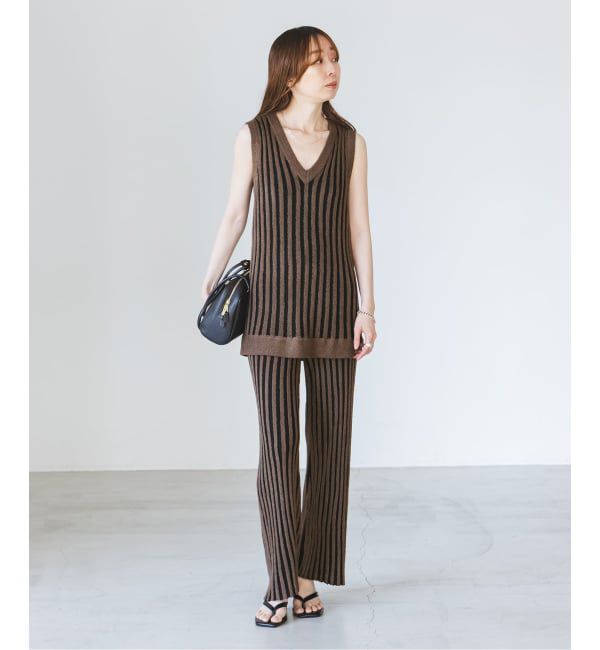 NOBLE「《予約・NOBLE別注カラー》PROVOKE/プロヴォーク loopyarn stripe vest」|ベスト・ジレ|