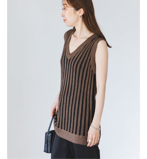 NOBLE「《予約・NOBLE別注カラー》PROVOKE/プロヴォーク loopyarn stripe vest」|ベスト・ジレ|