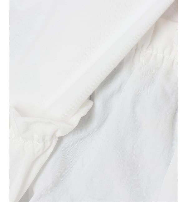 Spick and Span「《予約》裾フリルフレンチスリーブプルオーバー」|Tシャツ・カットソー|