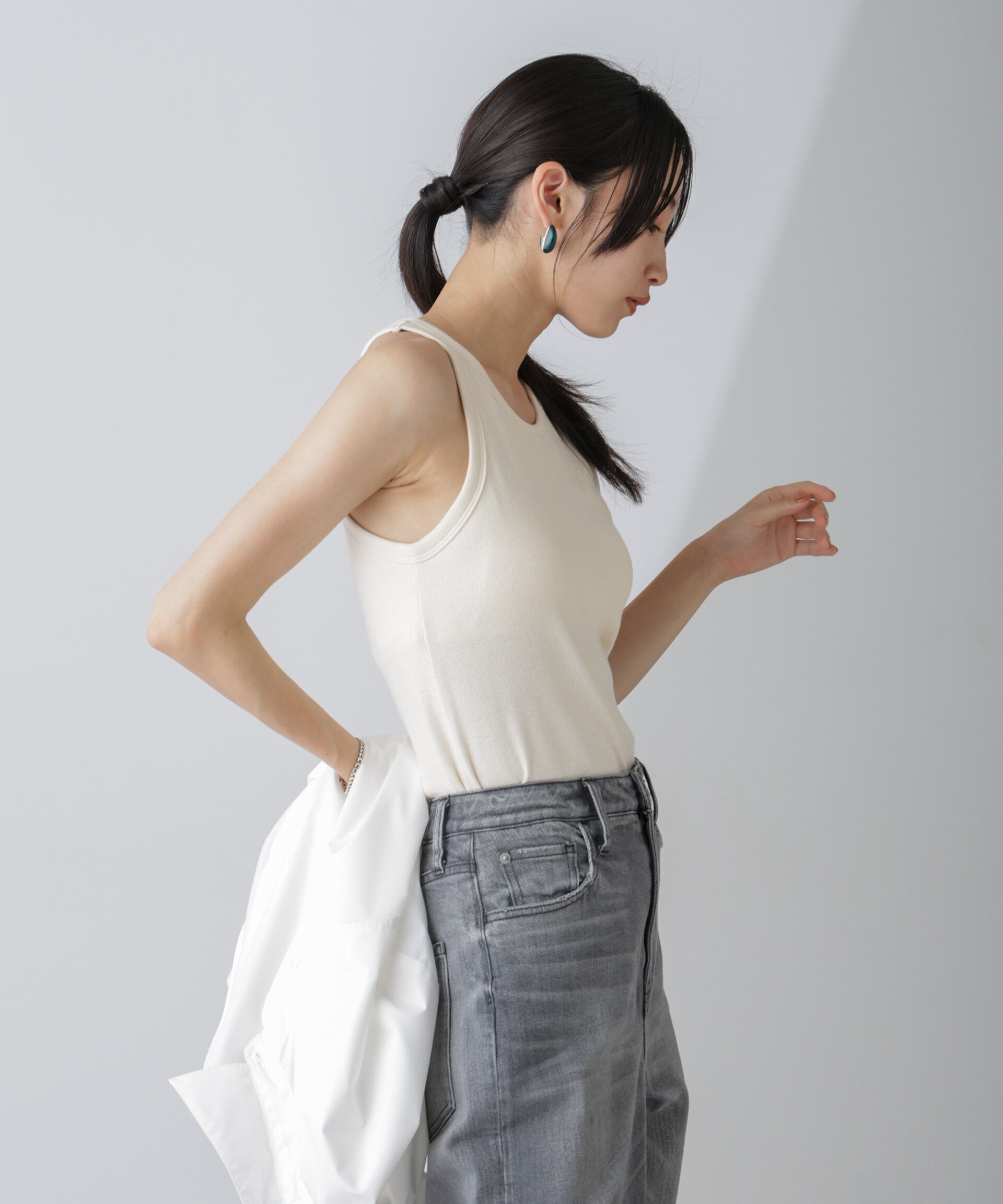 nano･universe「カップ付きアメスリタンクトップ」|Tシャツ・カットソー|