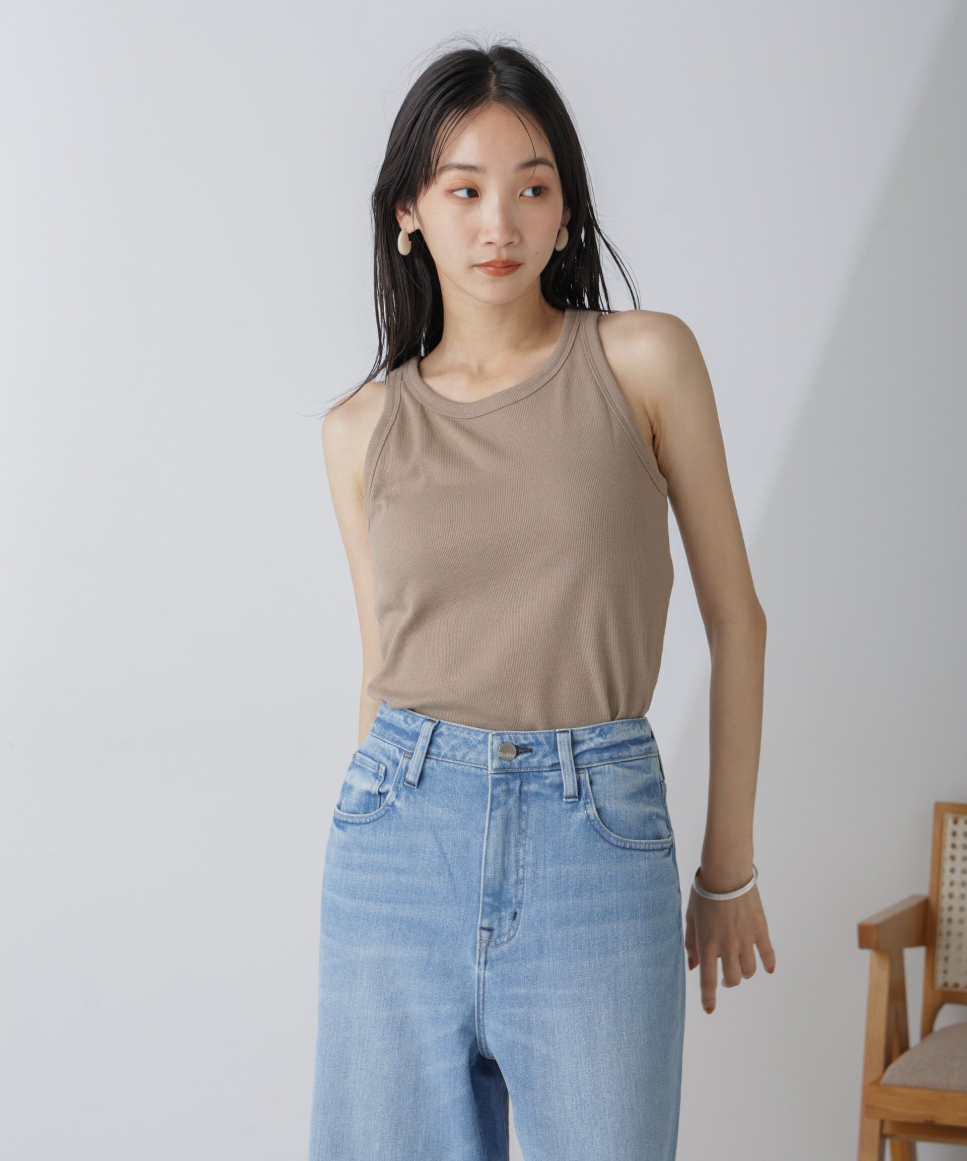 nano･universe「カップ付きアメスリタンクトップ」|Tシャツ・カットソー|