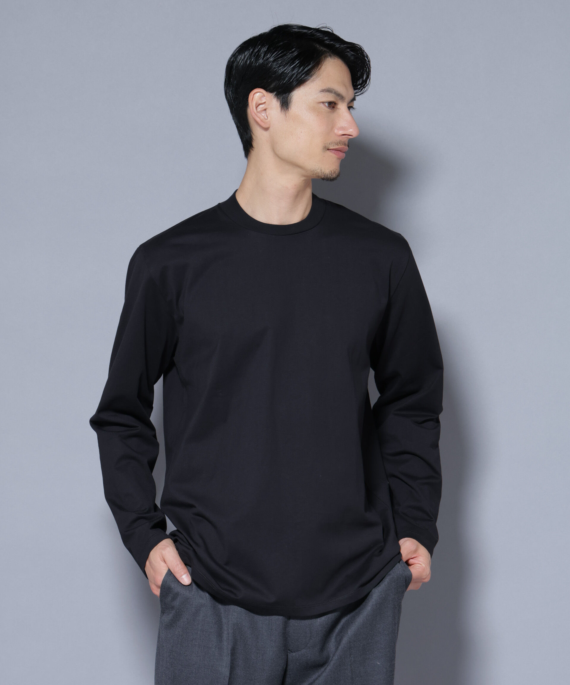 nano･universe「ジャケT(R) クルーネック 長袖」|Tシャツ・カットソー|