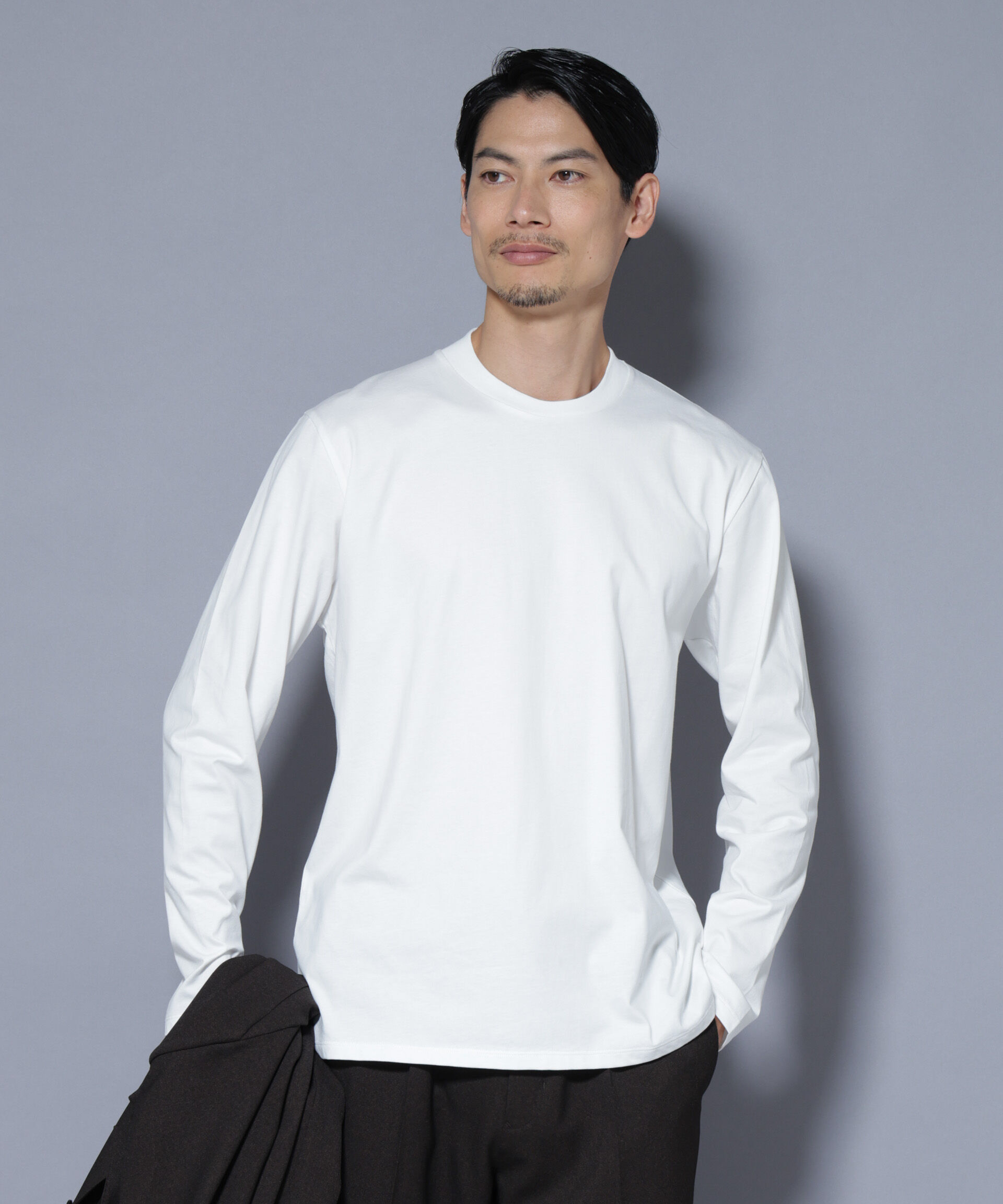 nano･universe「ジャケT(R) クルーネック 長袖」|Tシャツ・カットソー|