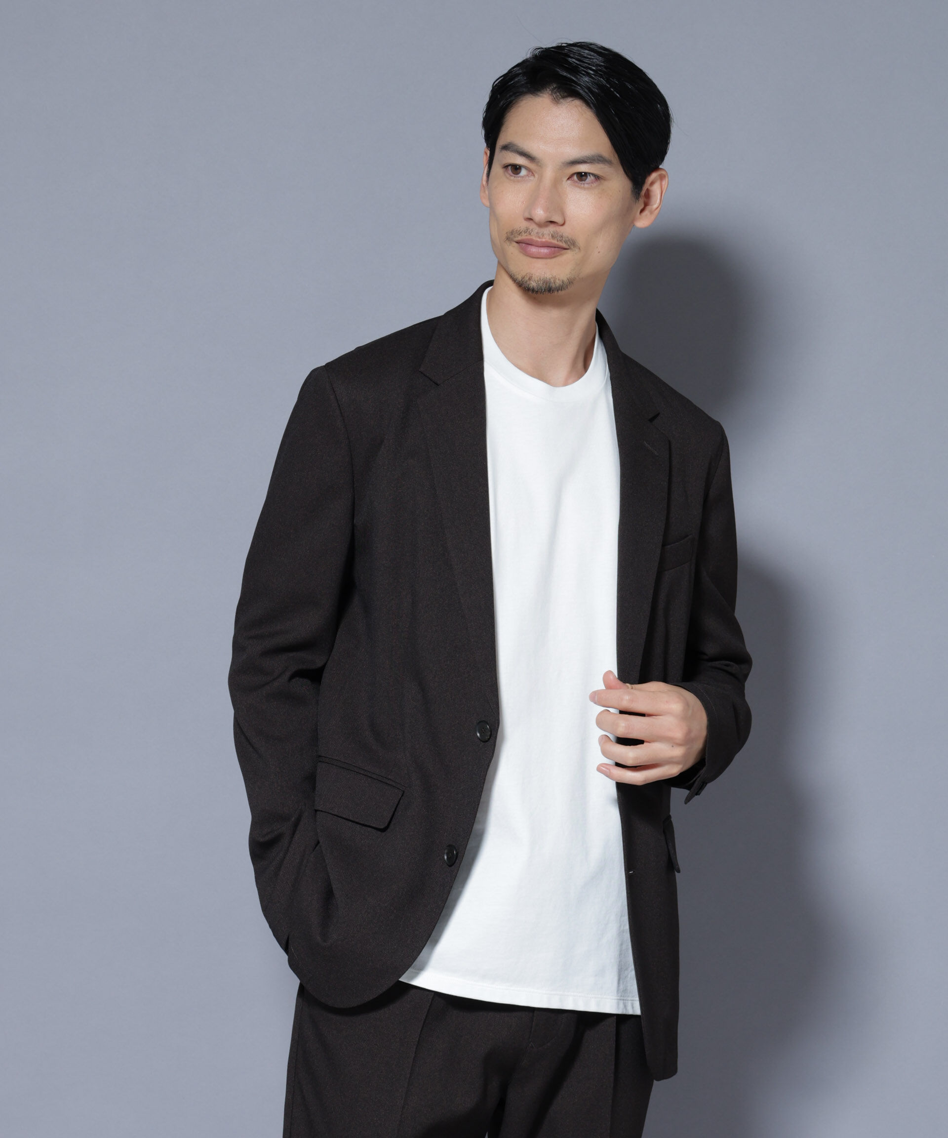 nano･universe「ジャケT(R) クルーネック 長袖」|Tシャツ・カットソー|