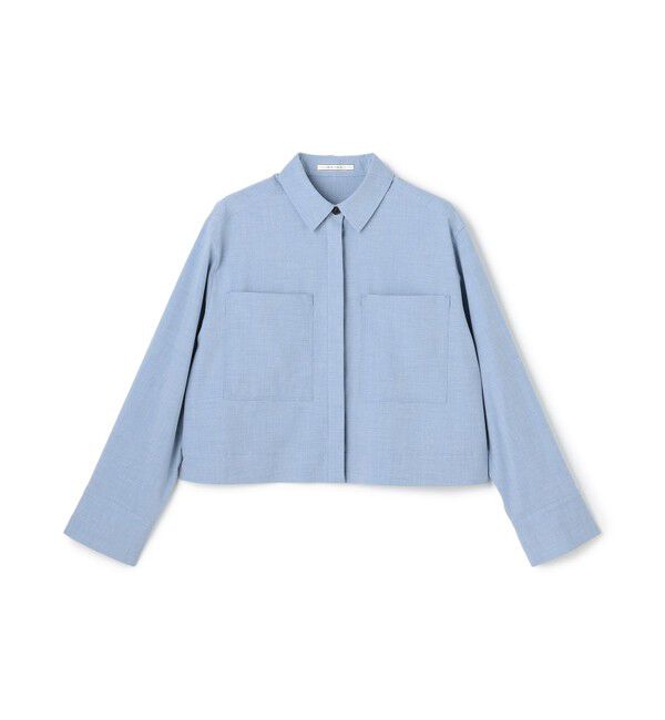 BEIGE,「APOPHY / ステッチディテールショートシャツジャケット」|シャツ・ブラウス|