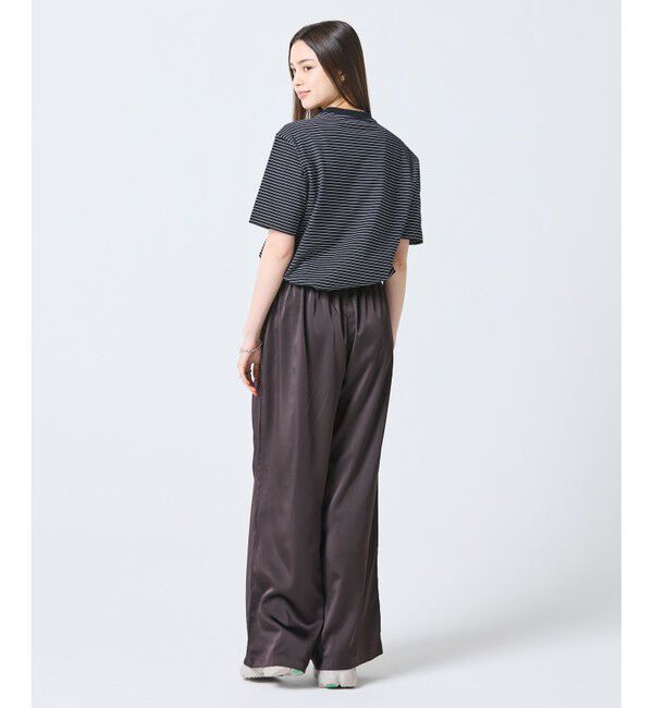 LACOSTE「【オンライン限定】LACOSTE  ボーダー リンガーネック 半袖Tシャツ」|Tシャツ・カットソー|