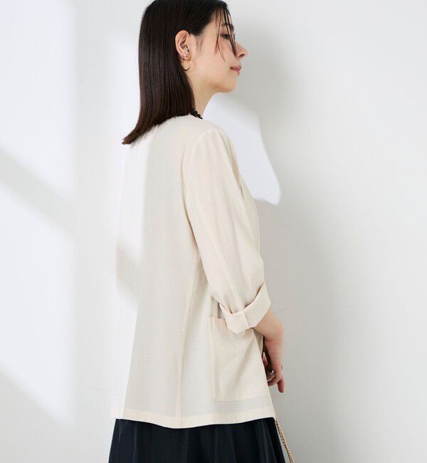 NOLLEY'S sophi「ウォッシャブルリネンナチュールシアージャケット」|テーラードジャケット|