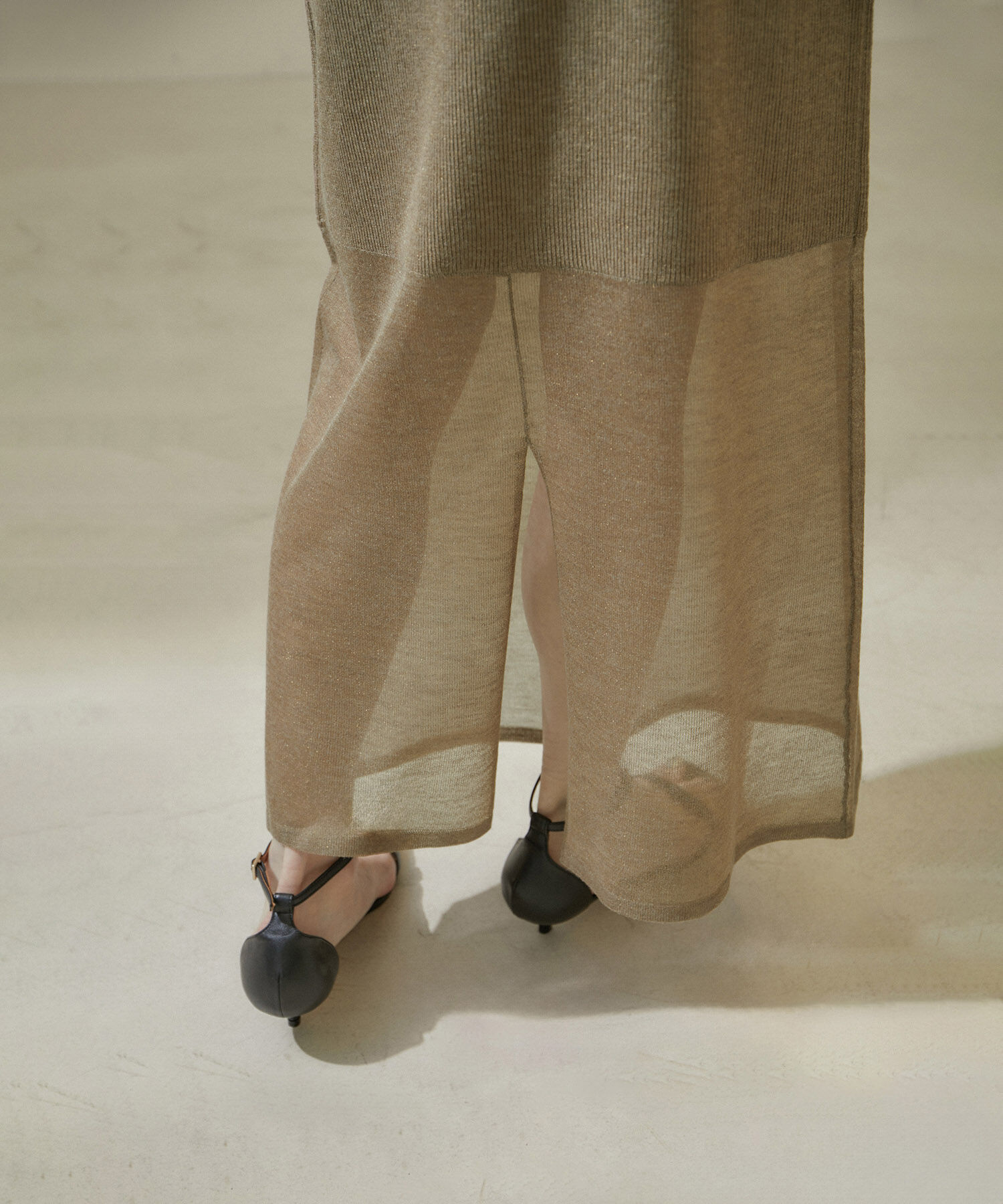 SALON adam et rope'「シアーナローニットスカート【洗える】」|スカート|